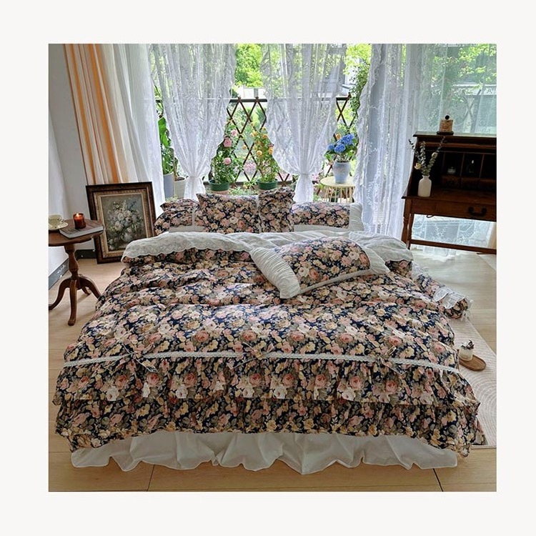 cotton beddings comforter duvet cover comforter sets bedding luxury floral home textiles bedding