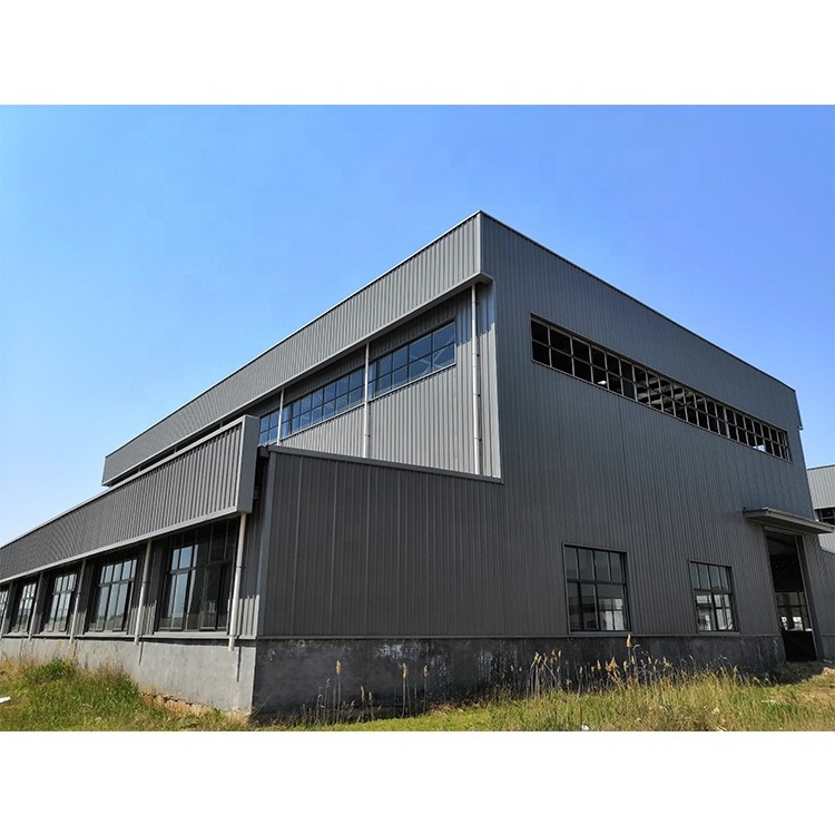 Steel Frame Construction Pole Barn Prefabricated Metal Building Steel Structure Workshop