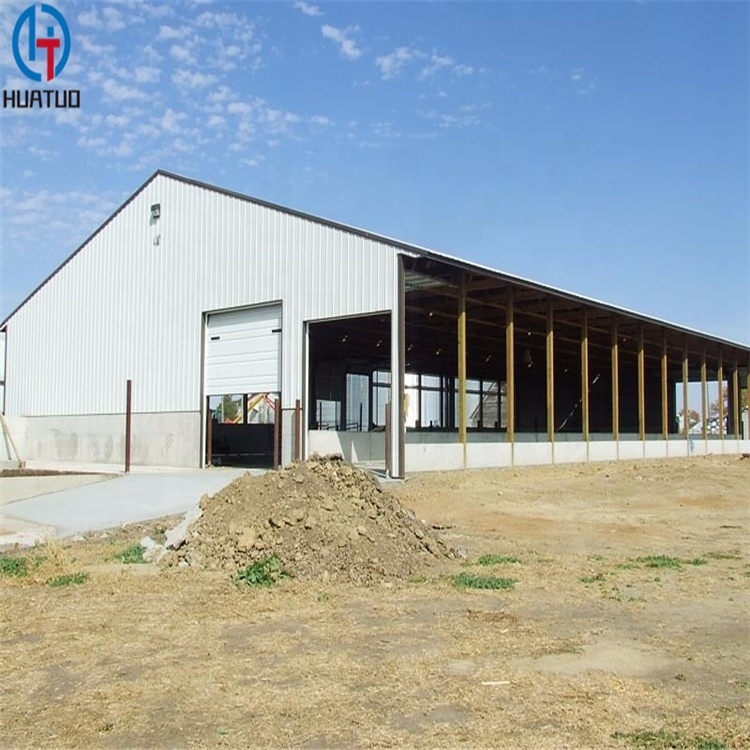 Farm Building House Sheds Cattle Frame Prefab farm steel structure cow barn