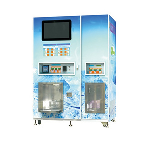 Outdoor 24-hour self-service ice vending machine, suitable for bulk and bagged automatic ice vending machines