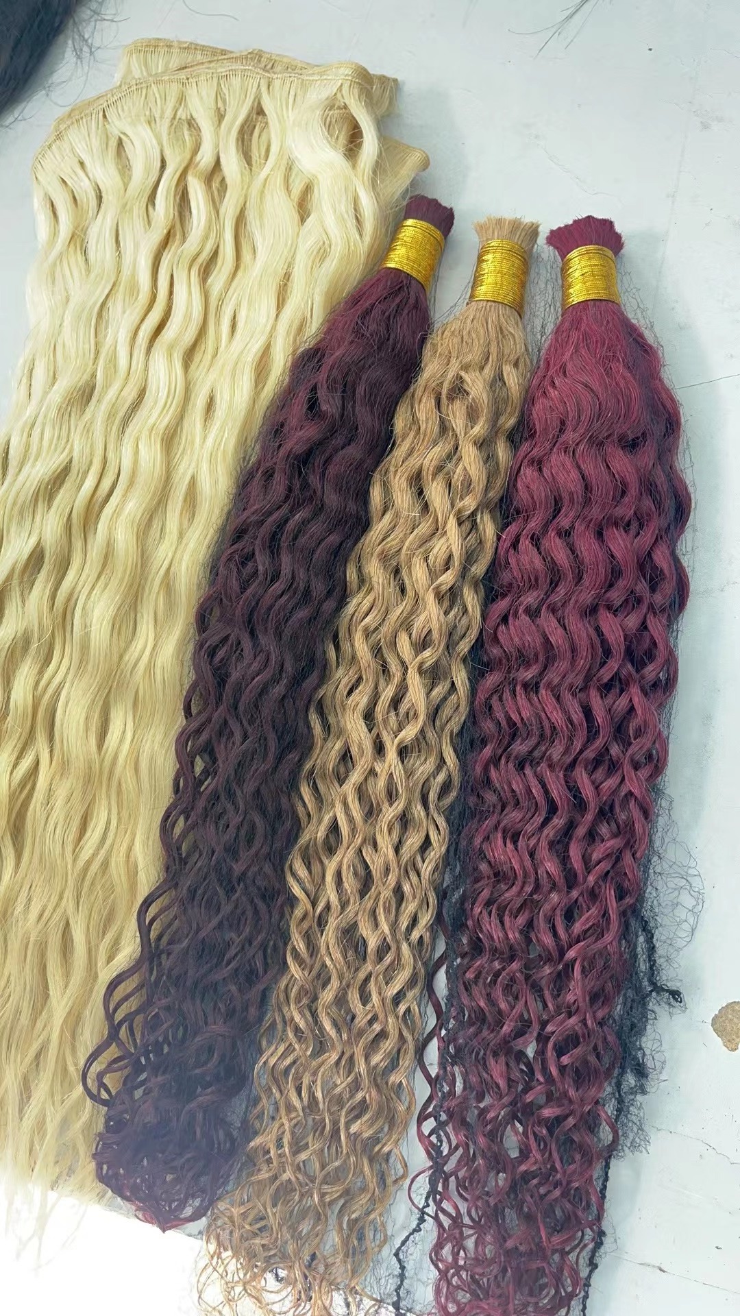 deep wave bundles 100% Human Hair Extensions Braiding Hair Bulk Bundles Hair For Braiding