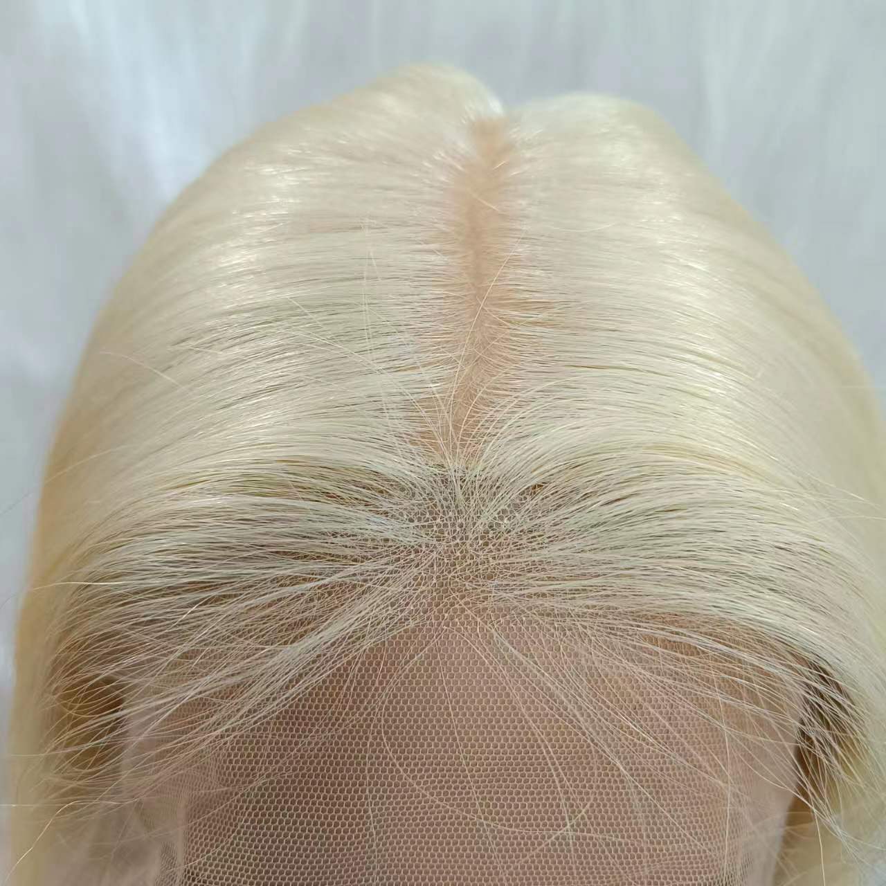 highest quality 613 blonde 100 percent Russian virgin human hair ash blonde highlight kosher 13X4 lace frontal wigs