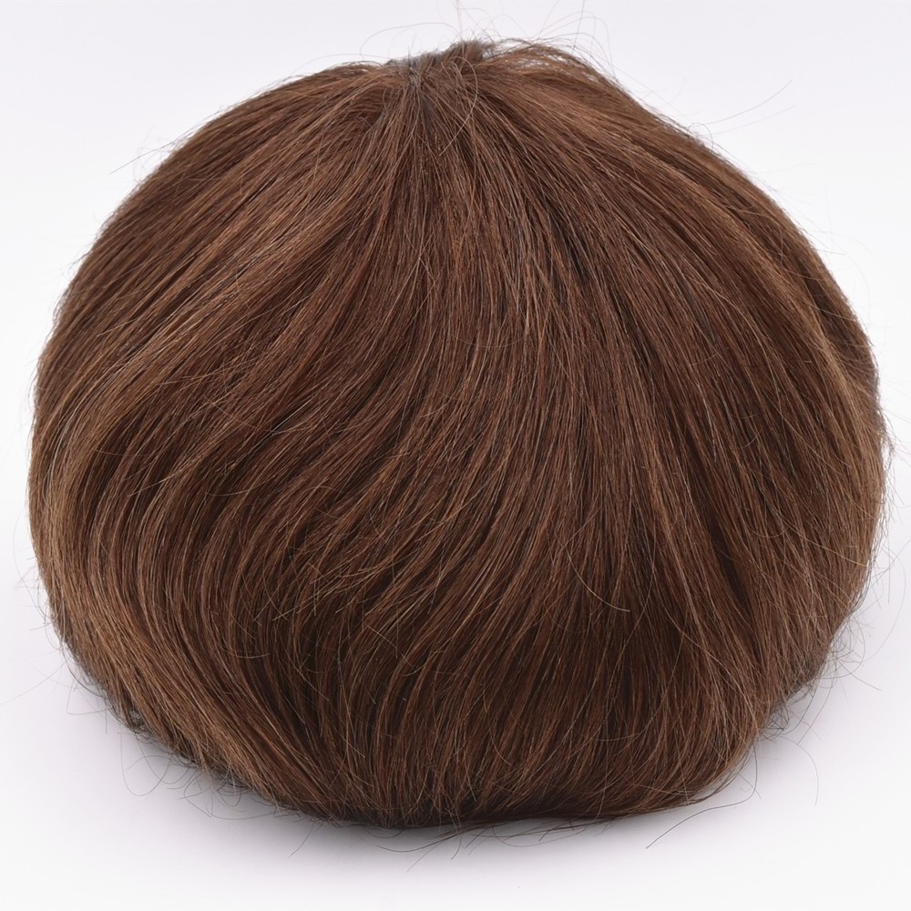 FYX Super Thin Skin Men Stock Toupee 100% Human Hair Toupee For Men Wholesale Price Top Quality Swiss Lace