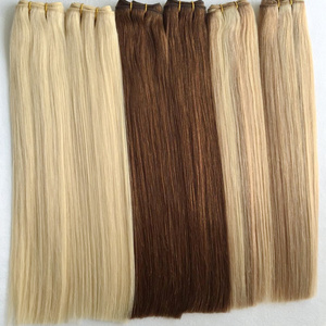 Premium Unprocessed Blonde Ombre Virgin Human Hair Double Drawn Cuticle Aligned Hair Weaves