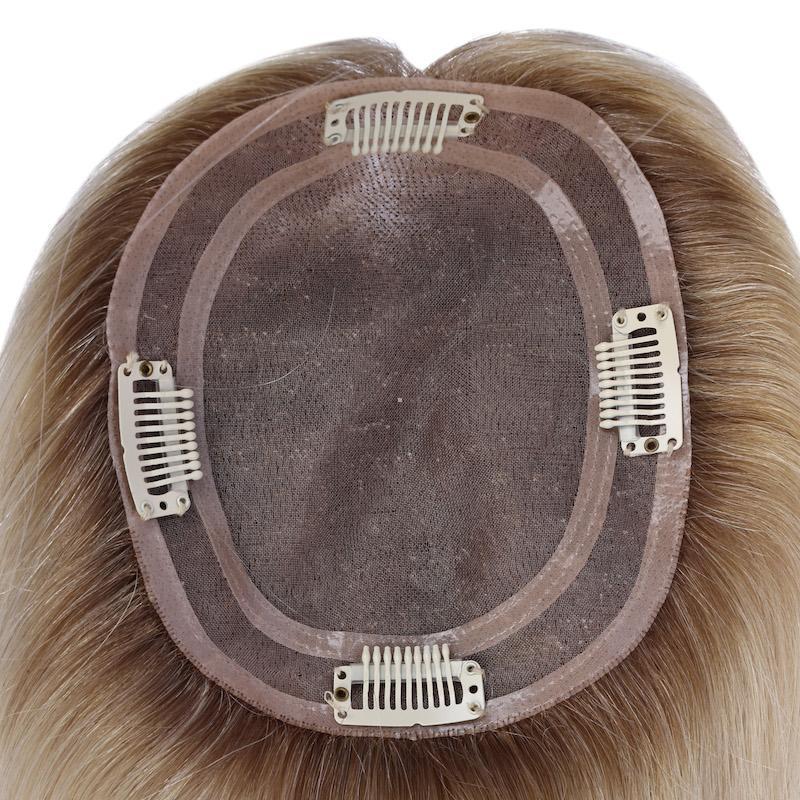 Top Quality Mono Base Human Hair Topper 3x5 5x6 monofilament Top Coverage Toupee hairpiece For Women with thinning hair