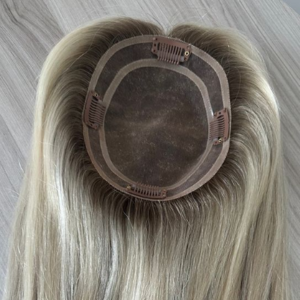 Top Quality Mono Base Human Hair Topper 3x5 5x6 monofilament Top Coverage Toupee hairpiece For Women with thinning hair