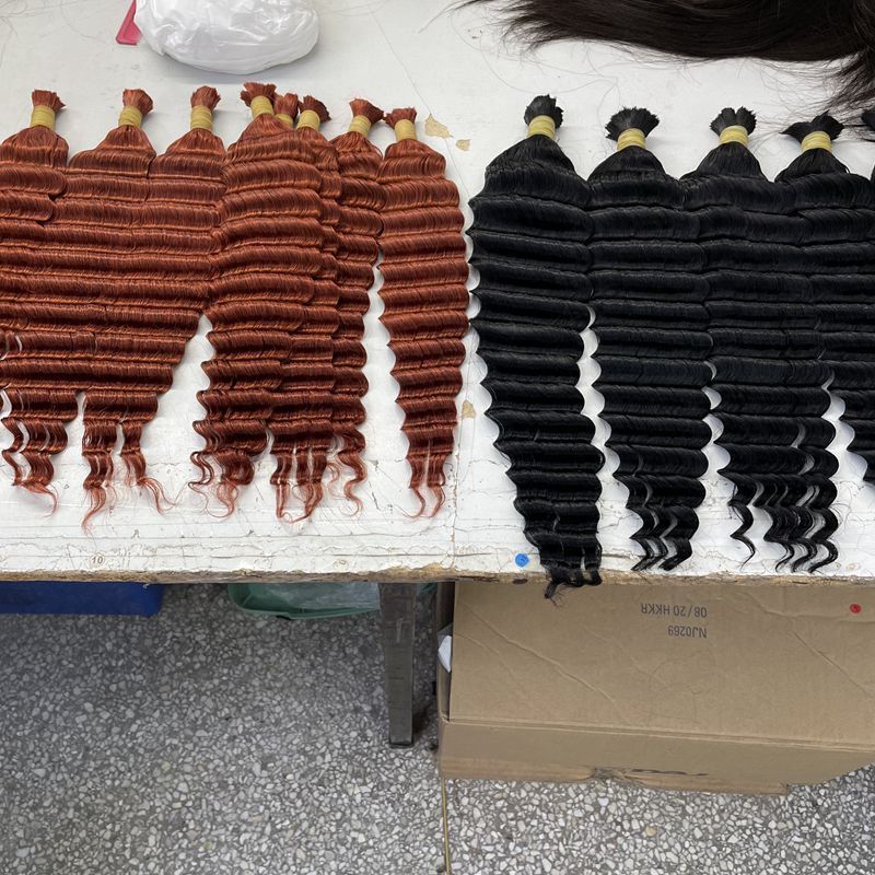 100% Human Hair Braiding No wefts #350 #27 #30 #130 Colored Hair Bulk Bundles Hair For Braiding