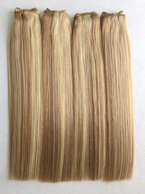 Premium Unprocessed Blonde Ombre Virgin Human Hair Double Drawn Cuticle Aligned Hair Weaves