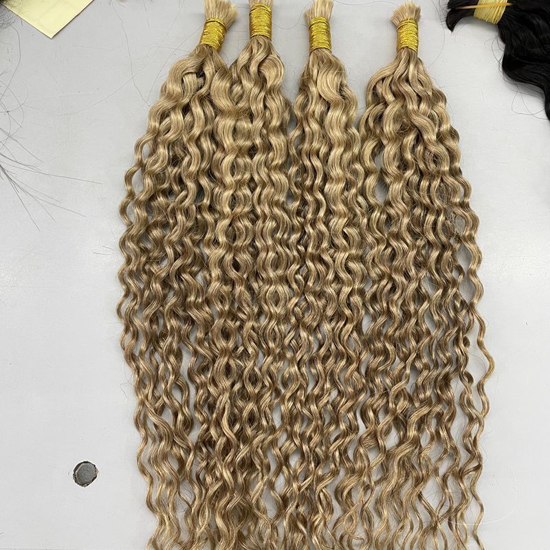 100% Human Hair Braiding No wefts #350 #27 #30 #130 Colored Hair Bulk Bundles Hair For Braiding