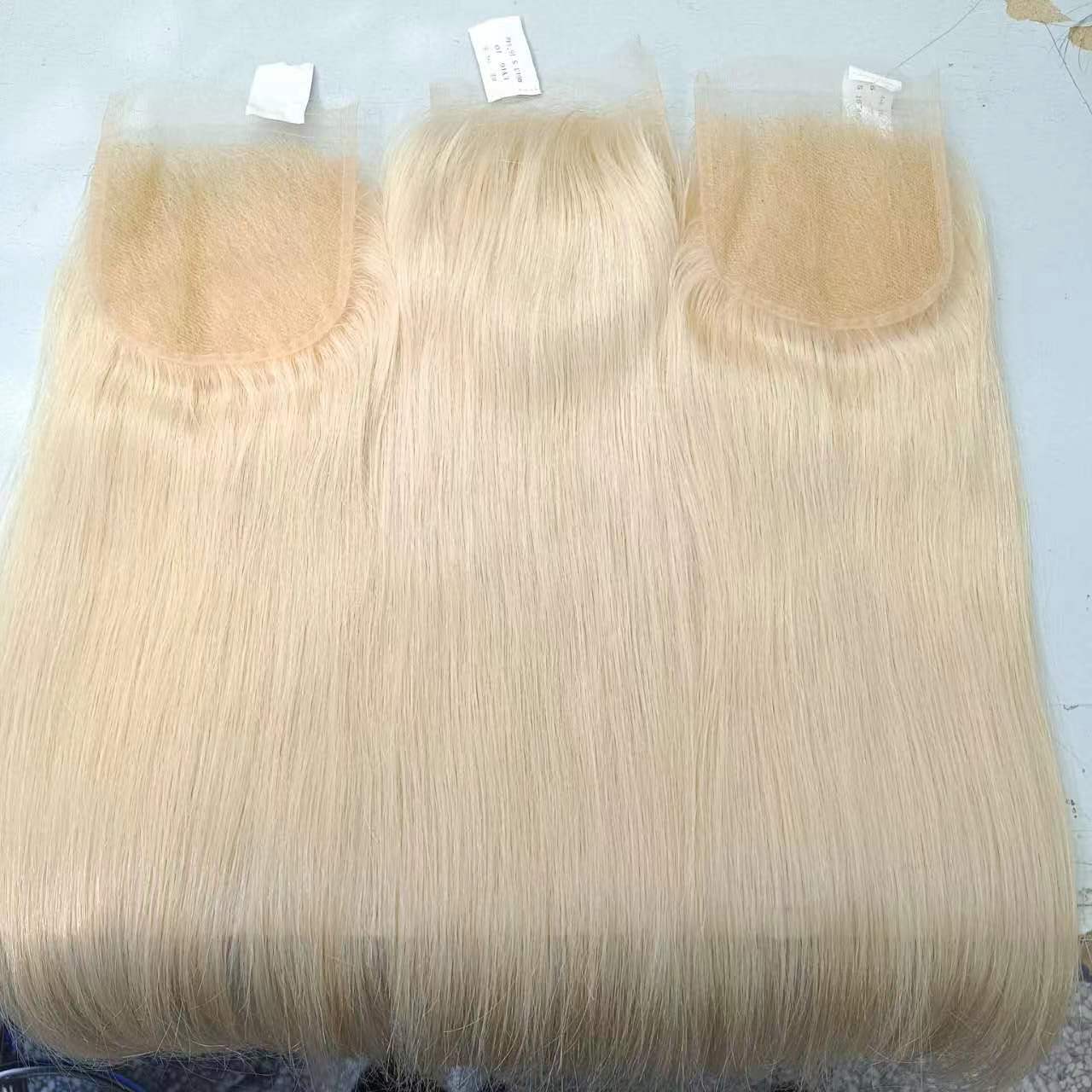 613 hd lace frontal Closure 4x4 5x5 6x6 hd lace closure  Blonde human Hair Vendor human Hair 13x6 13x4 hd lace frontal