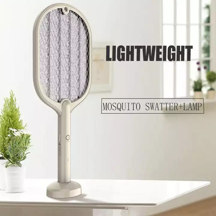 Foldable Ultrasonic Pest Repeller Control Electric Mosquito Killer Fly Racket Swatter Racket Rechargeable