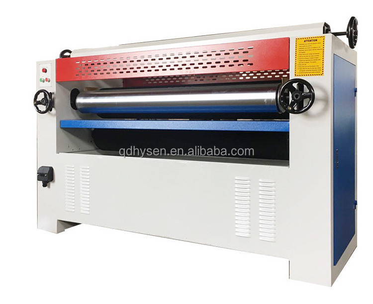 HYSEN 1300mm automatic double side glue spreader woodworking machine veneer glue spreader machine cold press machine glue spread