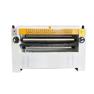 HYSEN 1300mm automatic double side glue spreader woodworking machine veneer glue spreader machine cold press machine glue spread