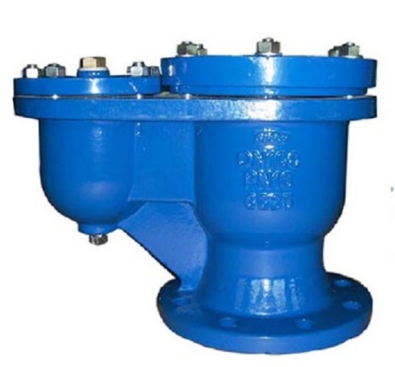 Combination air release valve with thread flange connection