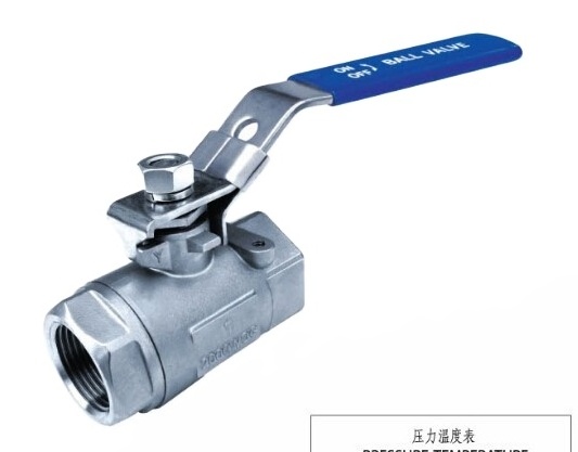 Stainless Steel 304 2PC Floating Ball Valve Threaded Ends Full Bore Ball Valve