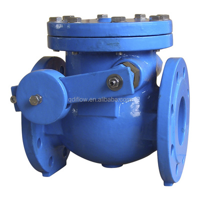 BS cast iron swing check valve with lever weight