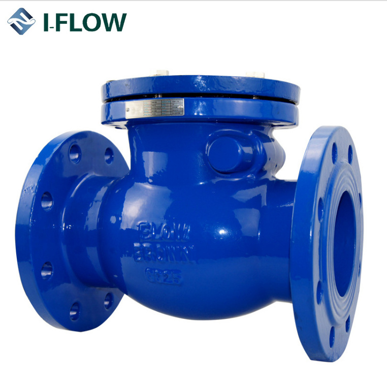 BS cast iron swing check valve with lever weight