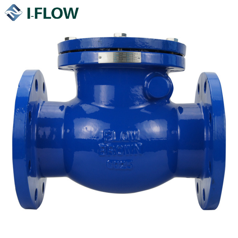 BS cast iron swing check valve with lever weight