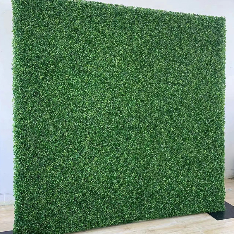 Decoration Faux Boxwood Panels Fence Hedge Backdrop Artificial Plant Grass Green Wall Panel