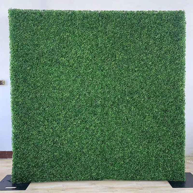 Decoration Faux Boxwood Panels Fence Hedge Backdrop Artificial Plant Grass Green Wall Panel