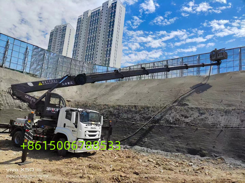 hot sale18m 20m 21m 23m 24m 25m 29m 32m 38m 45m 50m 55m aerial work truck HOWO aerial work vehicle ISUZU high working platform