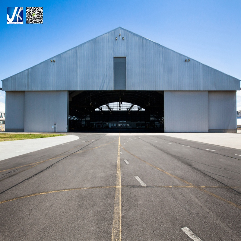 Flexible Design Prefab Structural Steel Constructed Aircraft Hangar