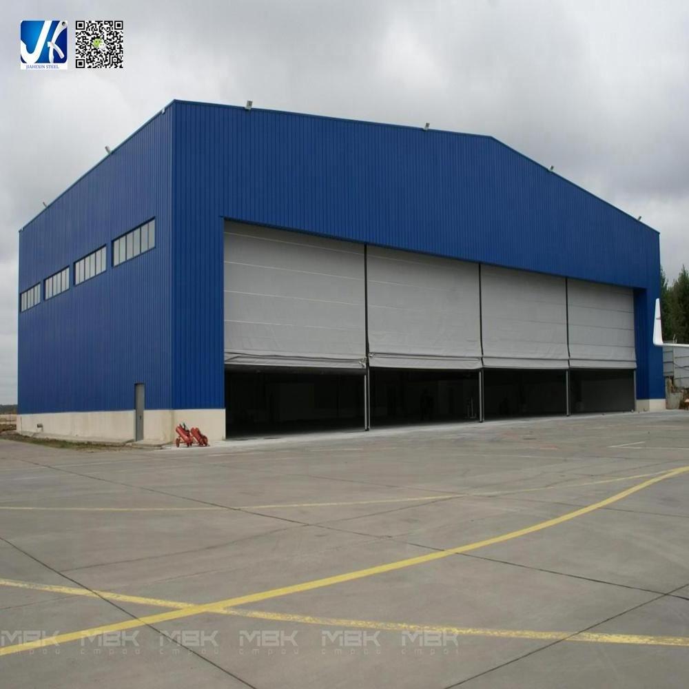 Flexible Design Prefab Structural Steel Constructed Aircraft Hangar