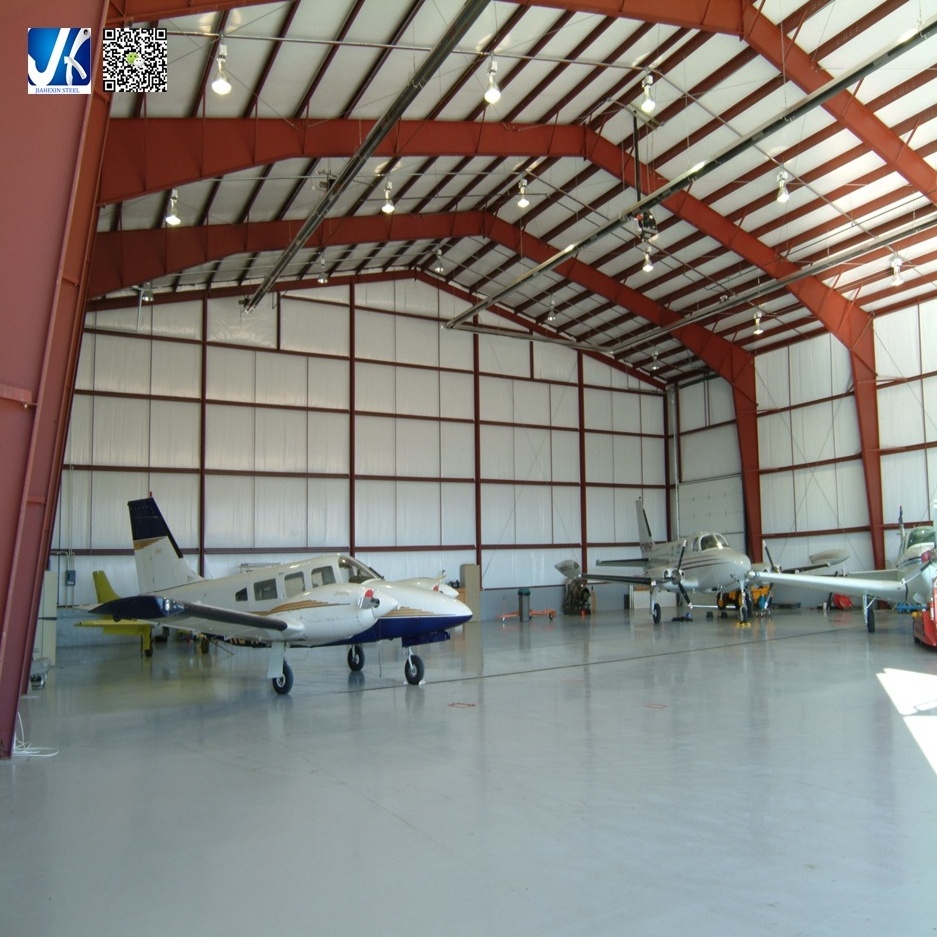 Flexible Design Prefab Structural Steel Constructed Aircraft Hangar