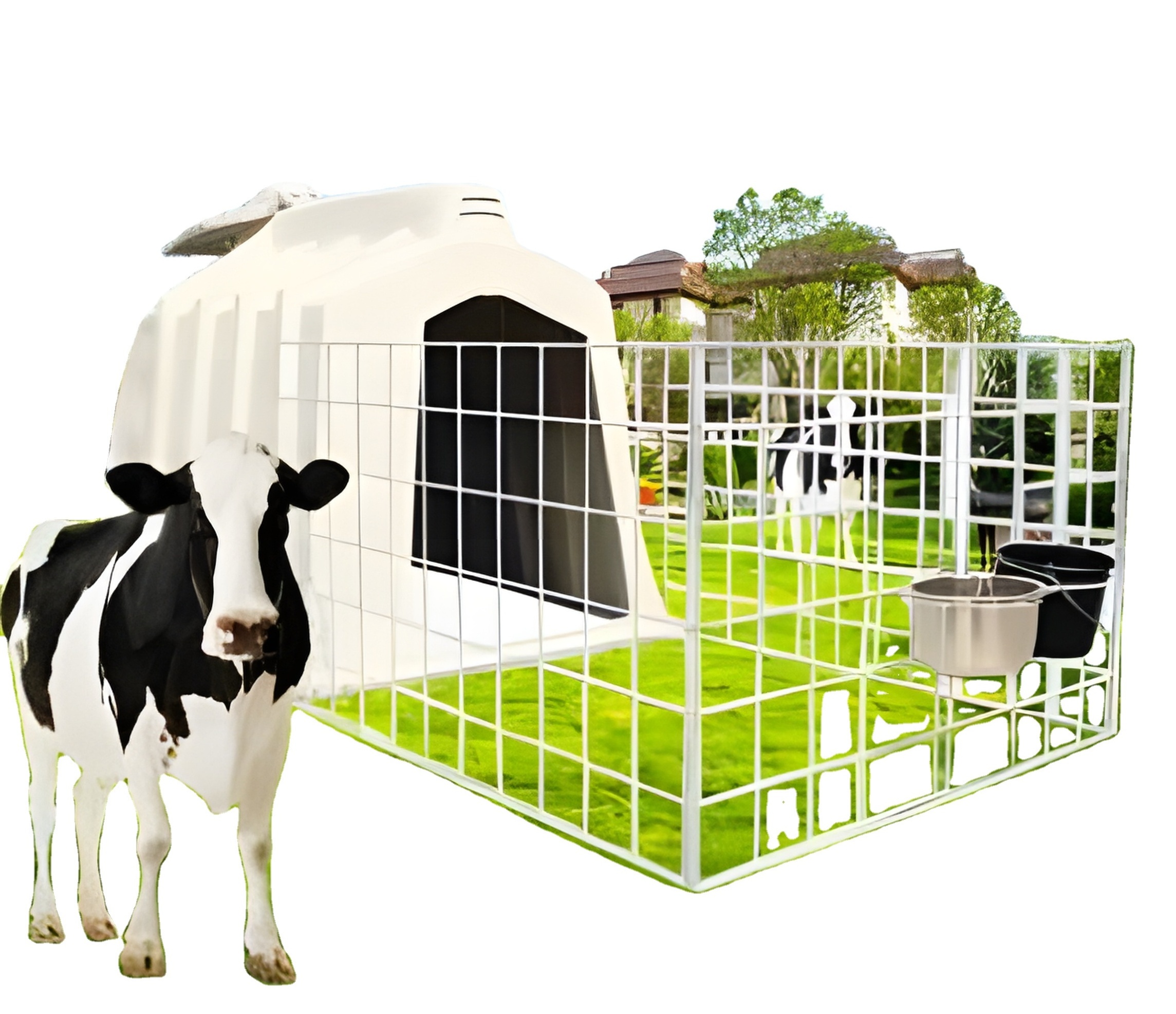 High Quality Plastic Assemble Calf House House for Cows Cheap Calf Hutch