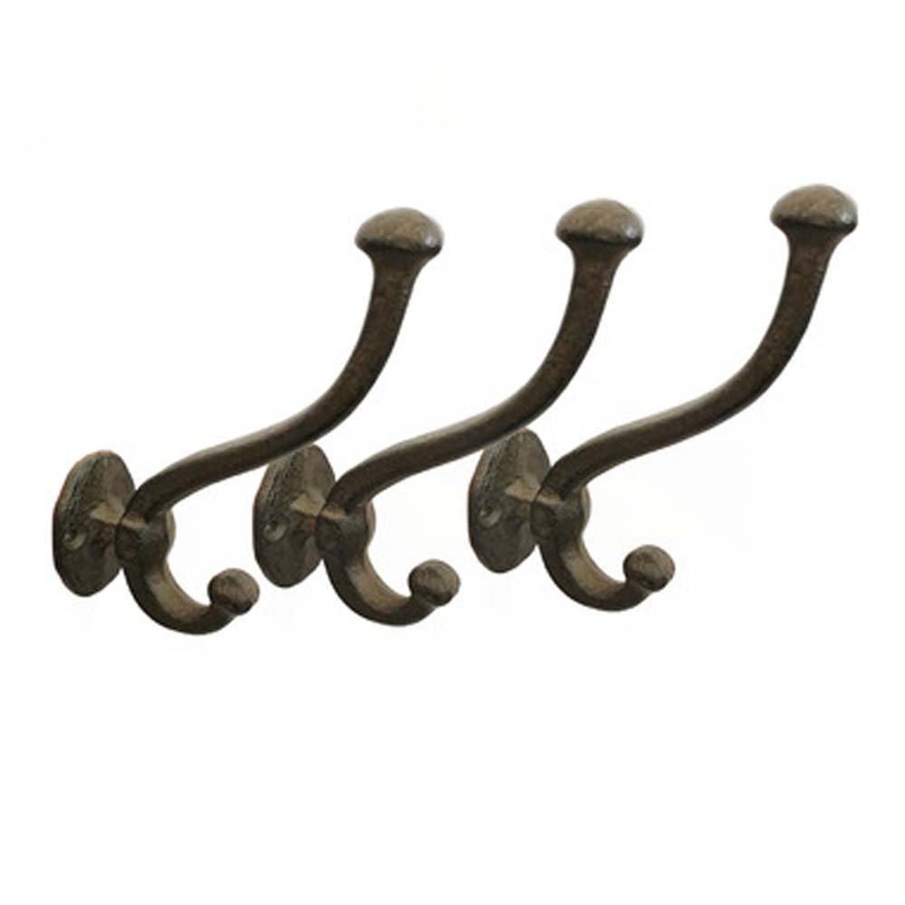 Antique cast iron wall mount coat hook hanger bedroom decorative metal hardware for sale