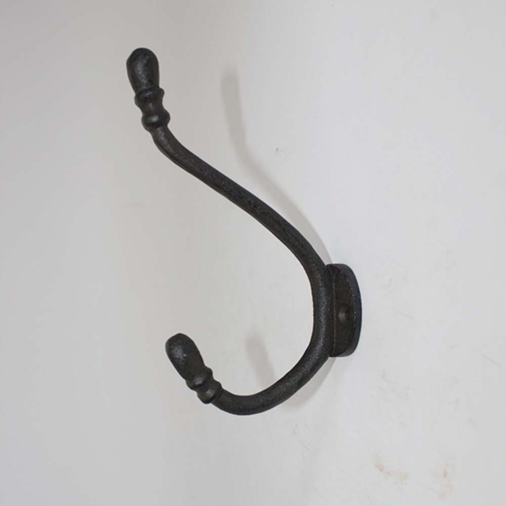 Antique cast iron wall mount coat hook hanger bedroom decorative metal hardware for sale