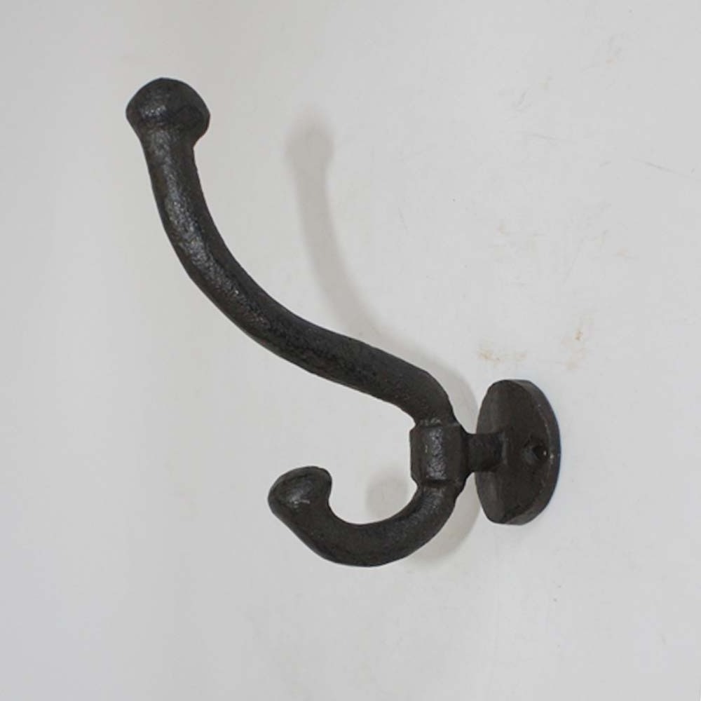 Antique cast iron wall mount coat hook hanger bedroom decorative metal hardware for sale