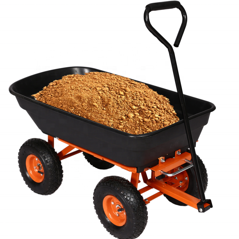 Jindeshun Yard wok heavy duty gorilla carts poly garden tipping dump cart utility dump cart