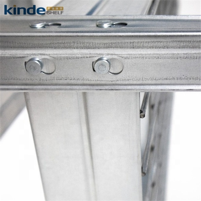 KINDE industrial 800kgs 4 layers shelf metal shelving unit heavy duty rack warehouse shelf racks