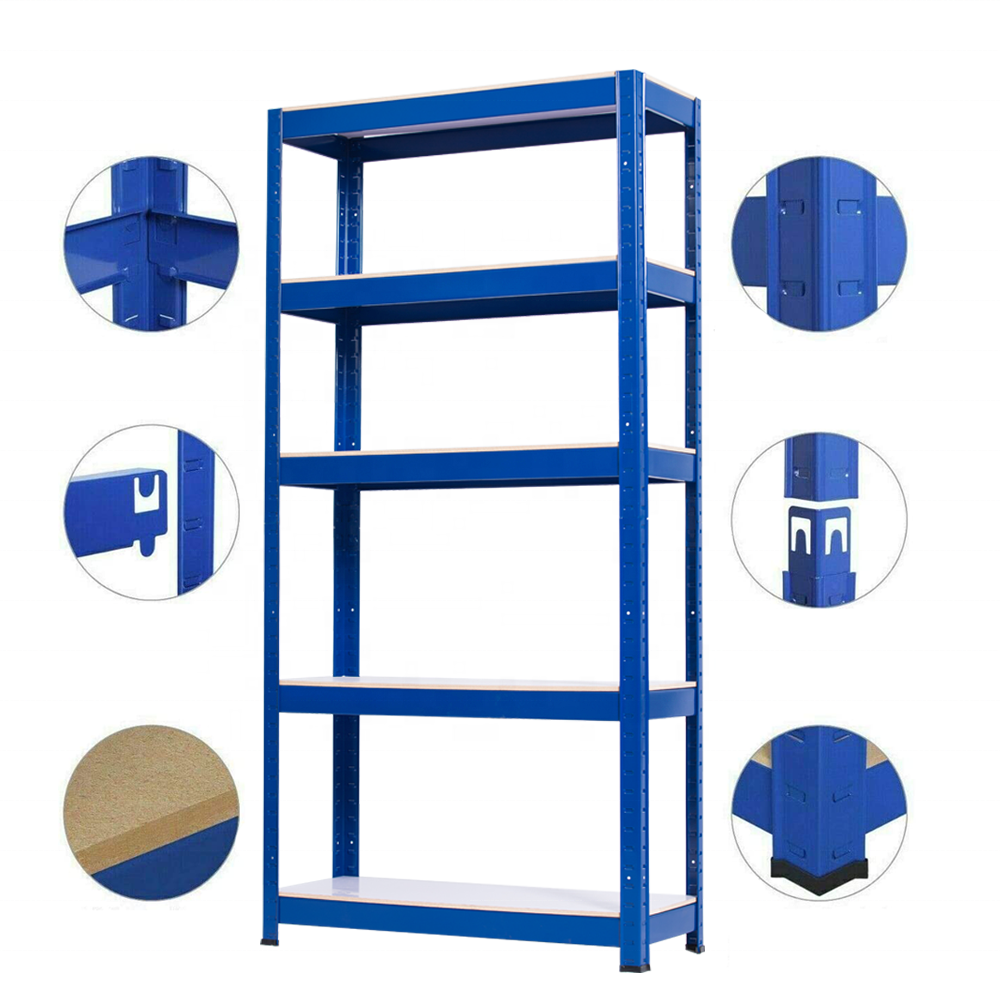 KINDE 5 Tier Light Duty Boltless Rack Furniture Stacking Racks Shelving Metal 150*70*35CM * Boltless / Rivet Shelving