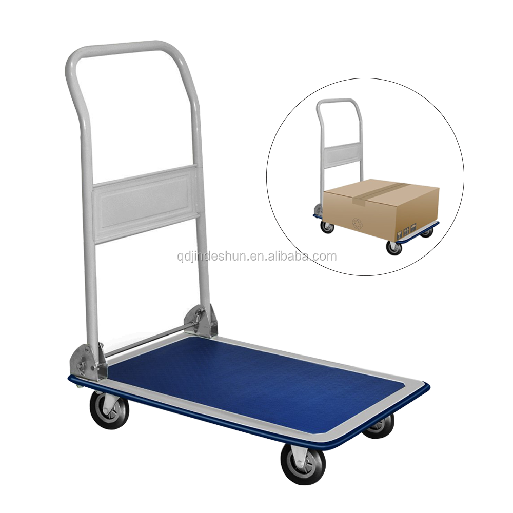 KINDE Heavy Duty Folding Transport Tool Carts Platform Hand Trolley PH300