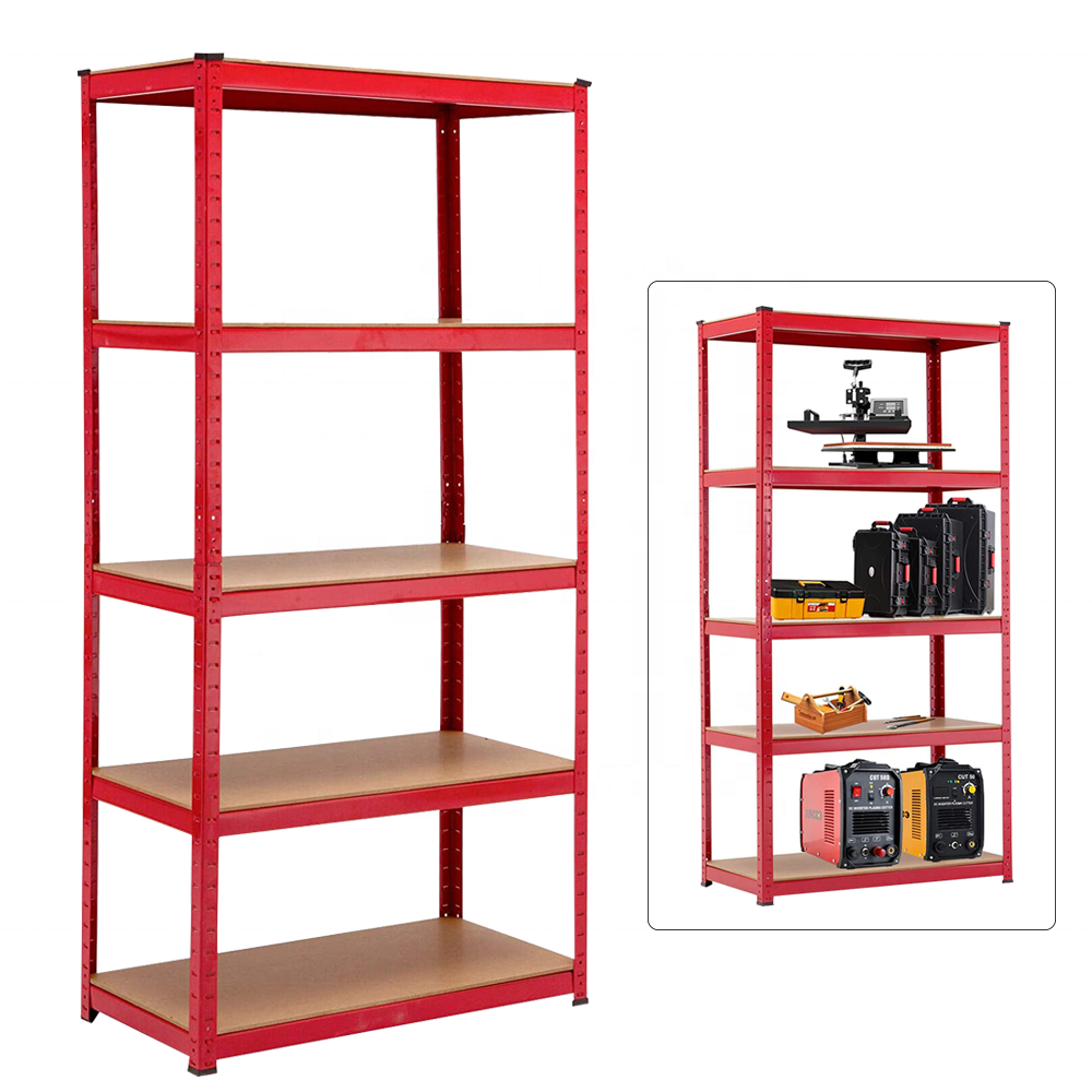 KINDE 5 Tier Adjustable  Metal Storage Shelving Unit Heavy Duty Boltless Rack Shelving Load 1400KG 180x90x45CM