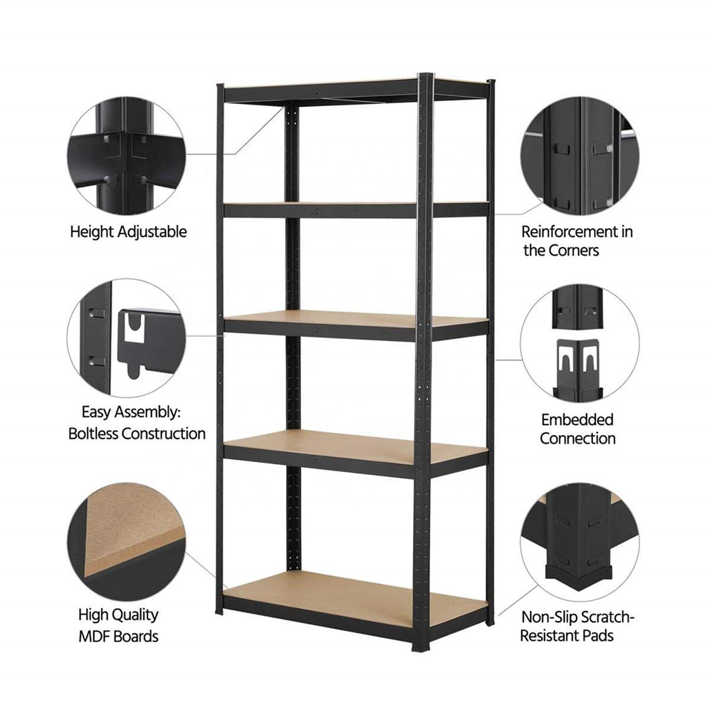 KINDE easy assemble adjustable industry shelves wheels rack heavy duty racking kitchen storage shelf