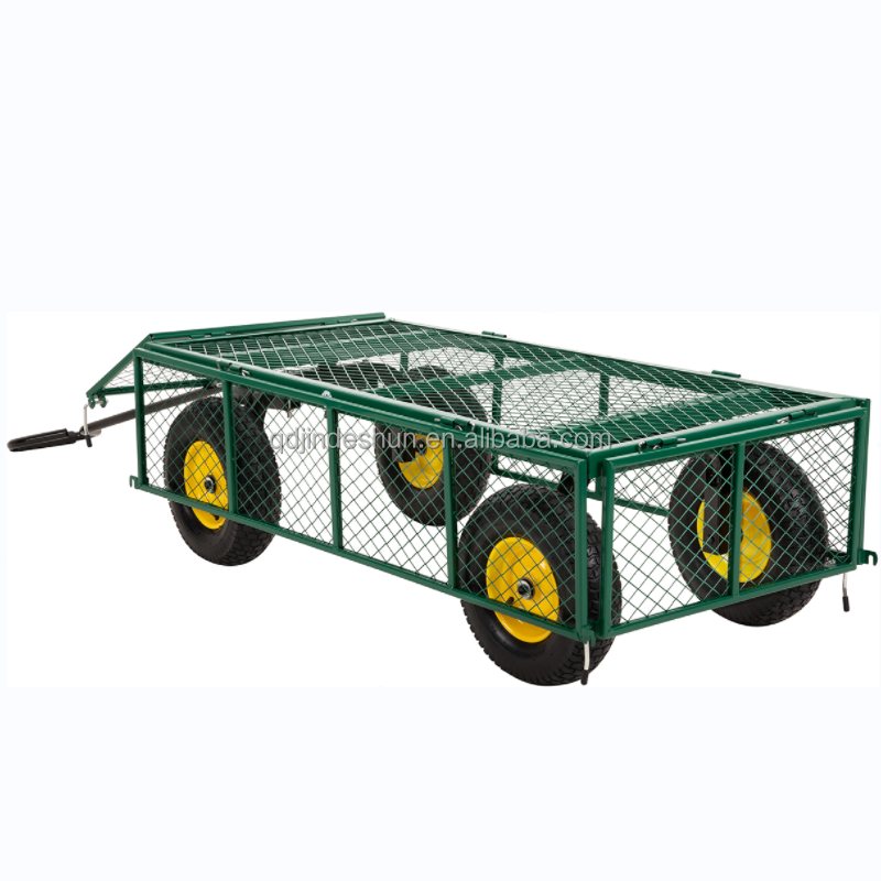 KINDE Transport Outdoor mesh garden cart  Garden Tool Trolley Sets Roll Container trolley hand wagons