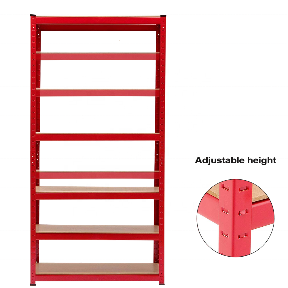 KINDE 5 Tier Adjustable  Metal Storage Shelving Unit Heavy Duty Boltless Rack Shelving Load 1400KG 180x90x45CM