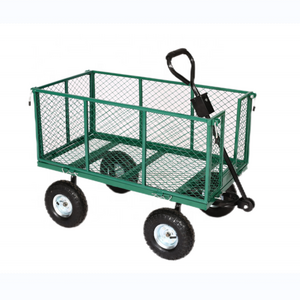 KINDE Transport Outdoor mesh garden cart  Garden Tool Trolley Sets Roll Container trolley hand wagons