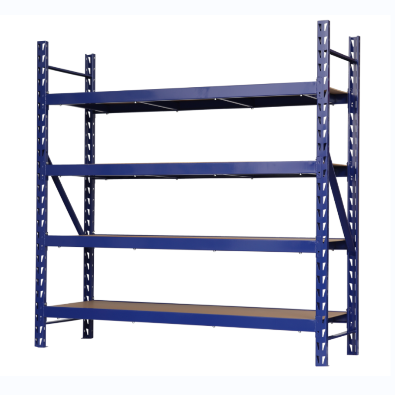 Multipurpose 4 shelf 800 kg load per layer adjustable mesh heavy duty black industrial warehouse storage rack