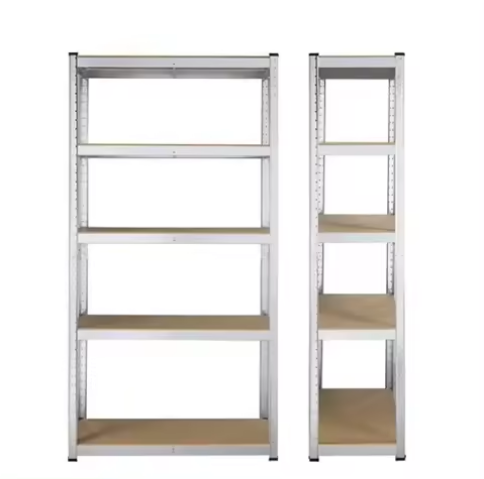 5 Tiers High Quality Adjustable Metal Boltless Shelf And Racks Warehouse Storage Medium Duty Metal Rack Shelf