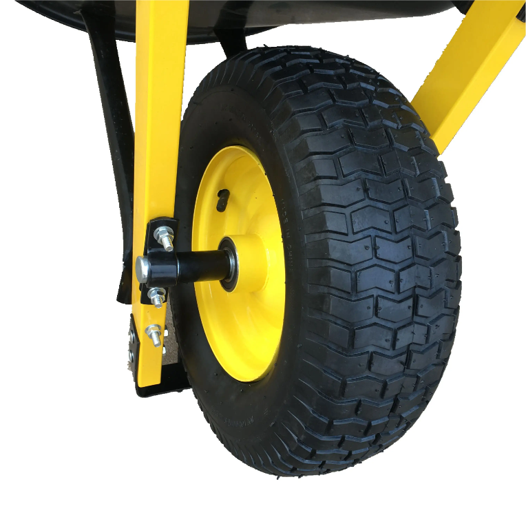 200KG Heavy Duty Plastic Tray Loading Capacity Building Tool Wheel Galvanized  Construction Wheelbarrow