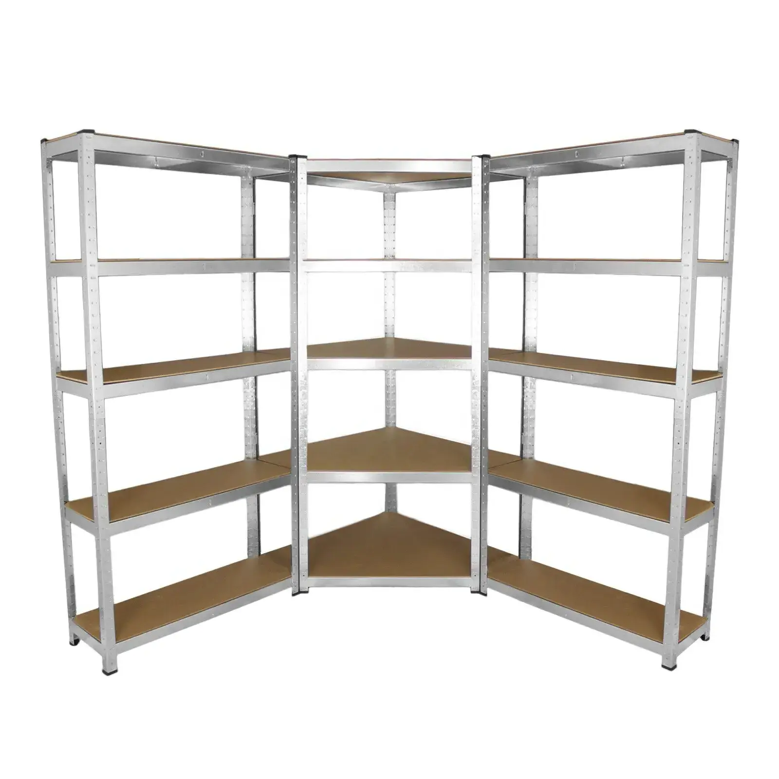 Heavy duty 5 ties Metal Storage Rack Boltless Shelving Systems Steel Racking Unit Metal Garage Shelf