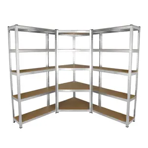 Heavy duty 5 ties Metal Storage Rack Boltless Shelving Systems Steel Racking Unit Metal Garage Shelf