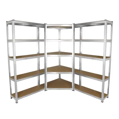 Heavy duty 5 ties Metal Storage Rack Boltless Shelving Systems Steel Racking Unit Metal Garage Shelf