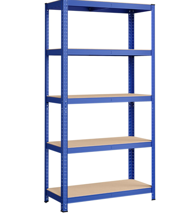 Boltless Metal Frame 5 Layer Warehouse Storage Rack  Home Storage Shelving  Adjustable Storage Garage Shelf Stacking Racks