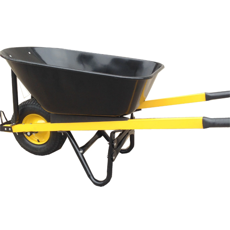 200KG Heavy Duty Plastic Tray Loading Capacity Building Tool Wheel Galvanized  Construction Wheelbarrow