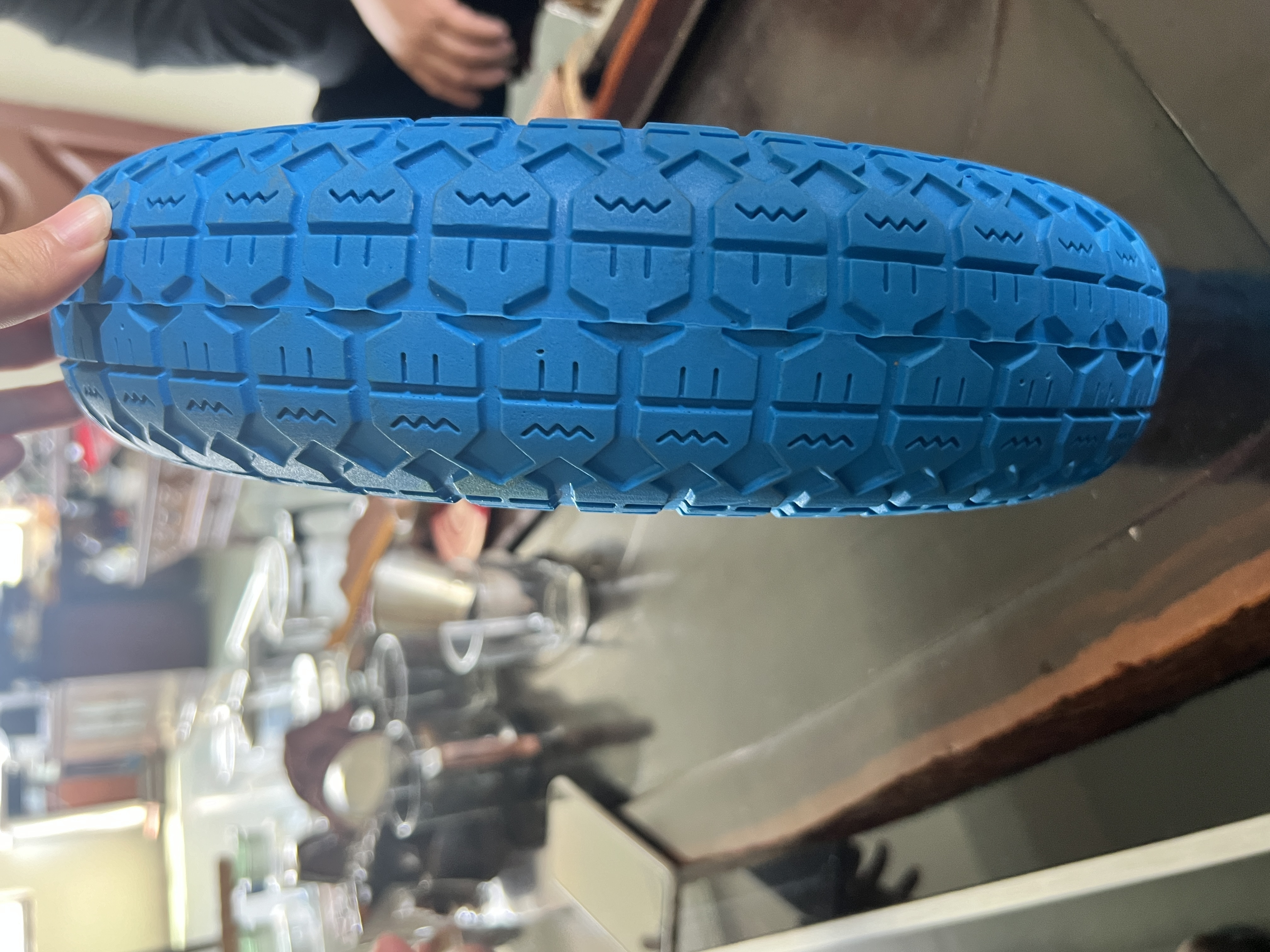 High Quality All Terrain 3.50-7 Pu Foam Flat Free Solid Rubber Tire Wheel 3.50x7 Tire Inner Tube